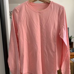 Lululemon pink long sleeved casual shirt